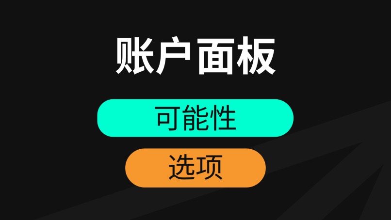 帳戶面板選項和功能